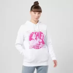 Image of Stranger Things El And Max Material Girls Hoodie - White - XL