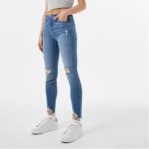 Image of Jack Wills Aimie Mid Rise Skinny Jeans - Blue