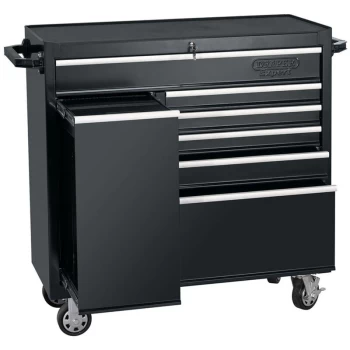 Image of Draper - 14546 6 Drawer Roller Tool Cabinet With Side Locker (1067 x 460 x 1099mm)