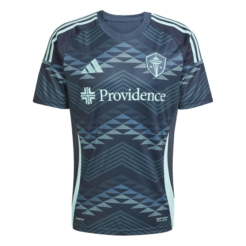 Image of adidas Seattle Sounders Away Shirt 2025 2026 Adults Aurora Ink male S