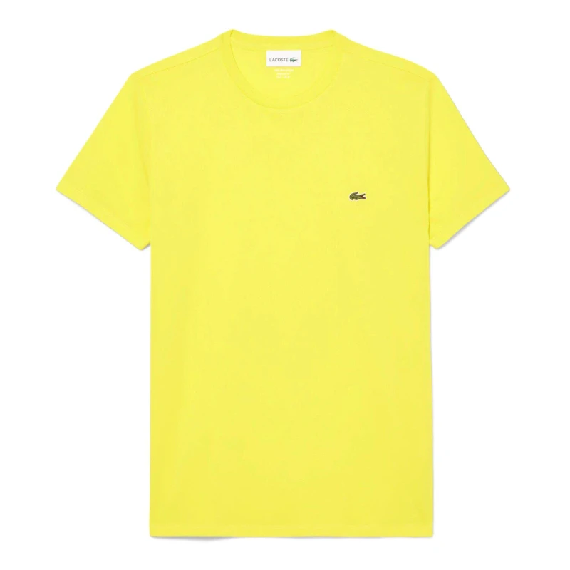 Image of Lacoste Cotton Pima T-Shirt Yellow male XS