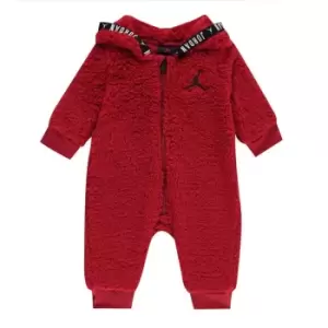 Image of Air Jordan Jordan Sherpa Coverall Baby Boys - Red