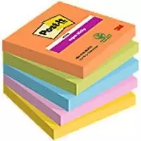Image of Post-it Sticky Z-Notes Boost Assorted 90 Sheets Pack of 5