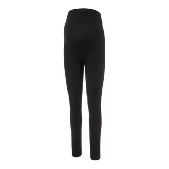 Image of Mamalicious Ladies Maternity Seamless Leggings - Black