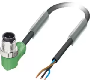 Image of Phoenix Contact 1668153 Sensor Cord, 3P, M12 Plug-Free End, 5M