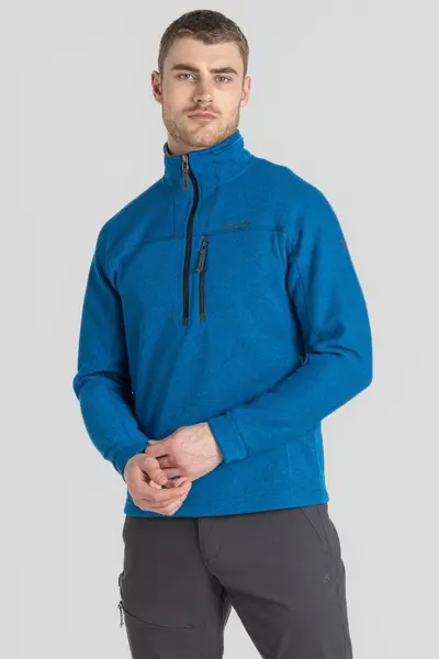 Image of Craghoppers Titan Blue Marl Torney Ii Half Zip Fleece