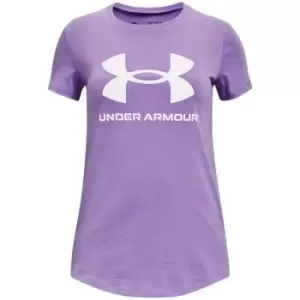 Image of Under Armour Live Sportstyle Graphic Short Sleeve T Shirt Womens - Purple