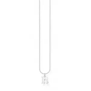 Image of Silver Letter R Necklace KE2027-001-21-L45v