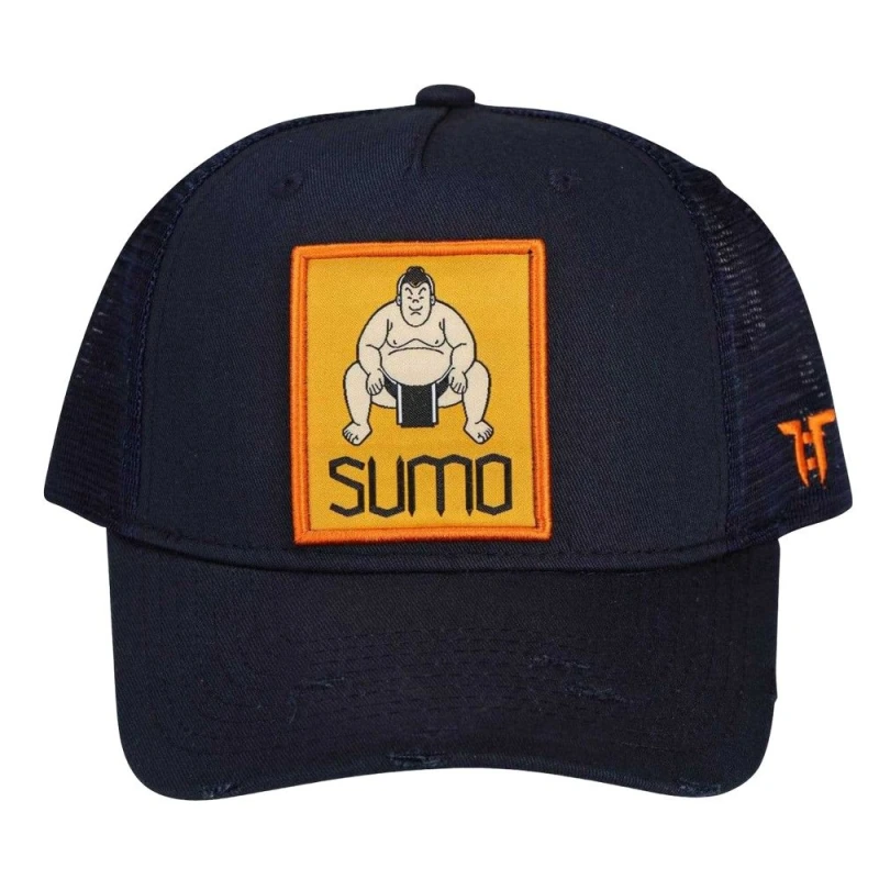 Image of Tokyo Time Mens Sumo Mesh Back Baseball Cap in Dark Navy Dark Navy Male One Size