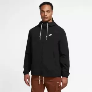 Image of Nike Club Mens Full-Zip Woven Jacket - Black