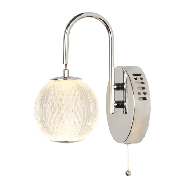 Image of Searchlight Allure LED Wall Light - Chrome