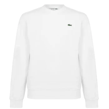 Image of Lacoste Fleece Sweatshirt - White