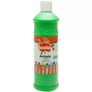 Image of AM600/37 Artmix Ready-mix Paint 600ml - Leaf Green - Scola