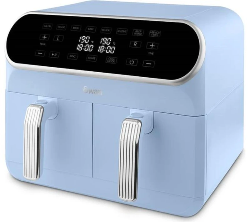 Image of Swan Retro SD10519BLU Air Fryer - Blue 5055322562502