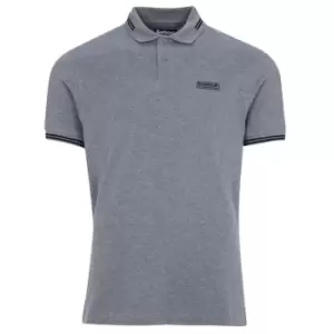 Image of Barbour International Essential Tipped Polo - Grey