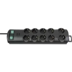 Image of Brennenstuhl 1153300120 Power strip (+ switch) 10x Black PG connector