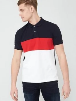 Image of Tommy Hilfiger Colourblock Regular Fit Polo Shirt - Multi