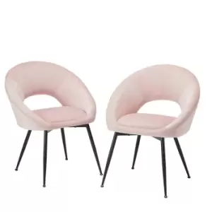 Image of Leeds Plywood Lulu Dining Chair Pink (pack Of 2)