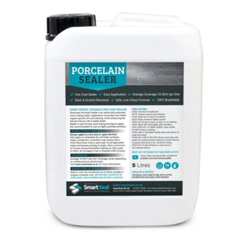 Image of SMARTSEAL Smartseal - Porcelain Sealer - One-coat, easy application, stain & scratch resistant, 100% breathable - 5 Litre SS-PORCSEAL-5