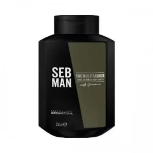 Image of Sebastian Professional SEB MAN The Multitasker 3in1 Hair Beard and Body Wash 250ml