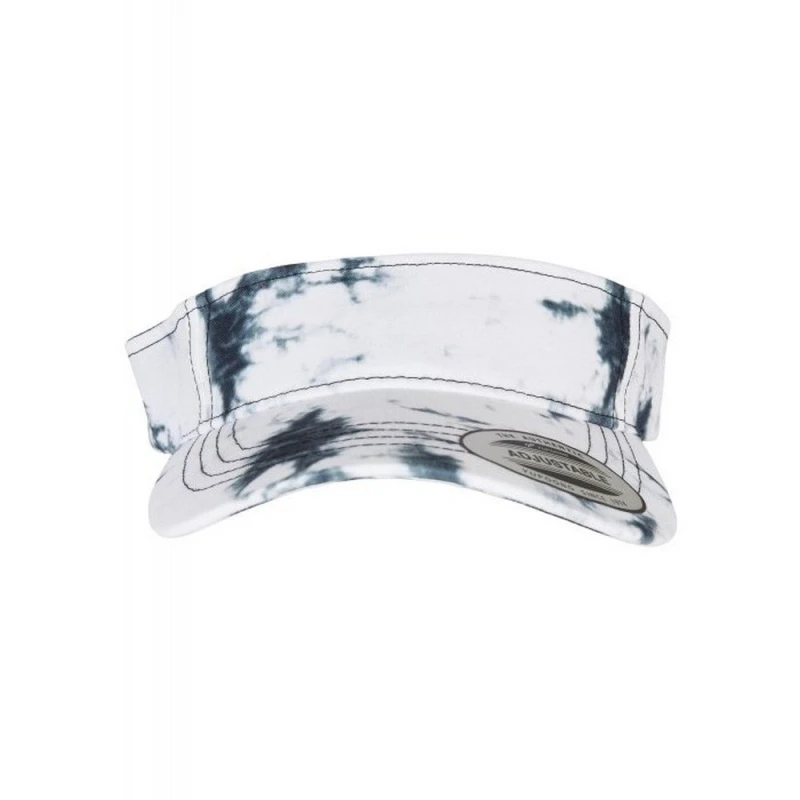 Image of Yupoong Mens Flexfit Batik Dye Visor Cap in Black Male One Size