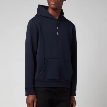 Image of Polo Ralph Lauren Mens Double Knit Hoodie - Aviator Navy - XL