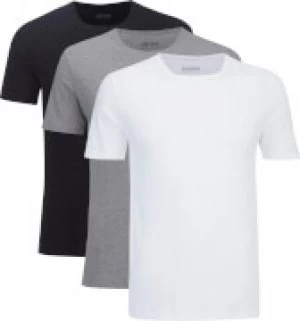 Image of Hugo Boss 3 Pack Core T-Shirts Black/White/Grey Size M Men