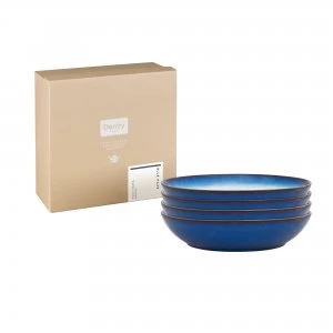 Image of Blue Haze 4 Piece Pasta Bowl Set