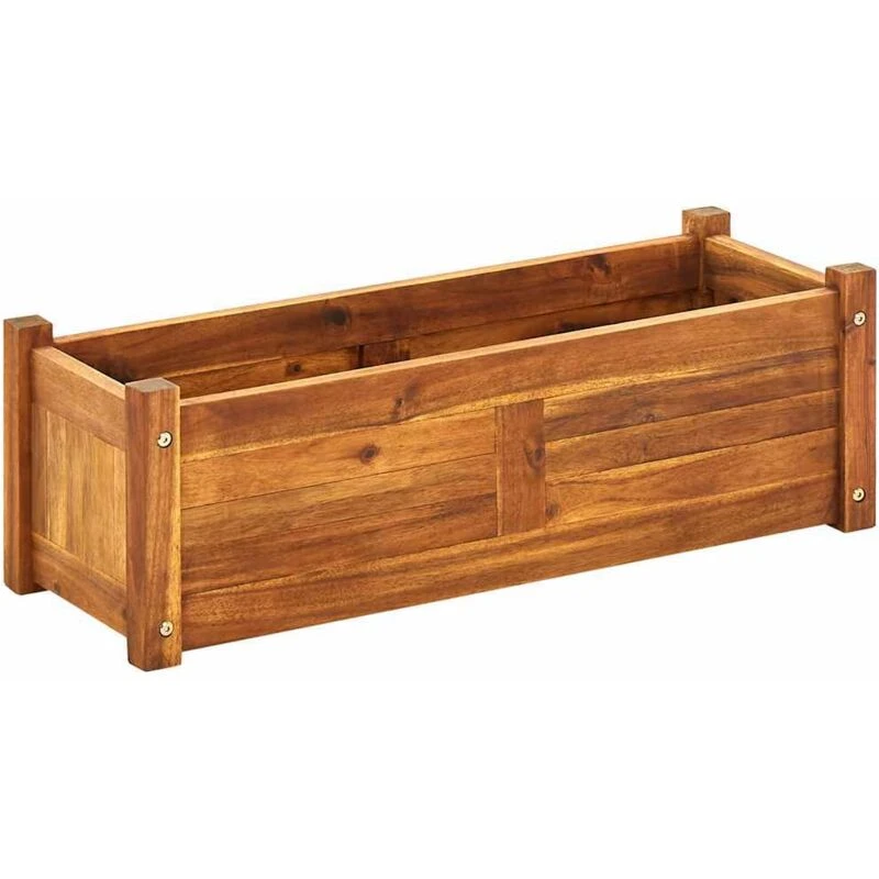 Image of VIDAXL Garden Raised Bed Acacia Wood 76x27.6x25cm Vidaxl 41771