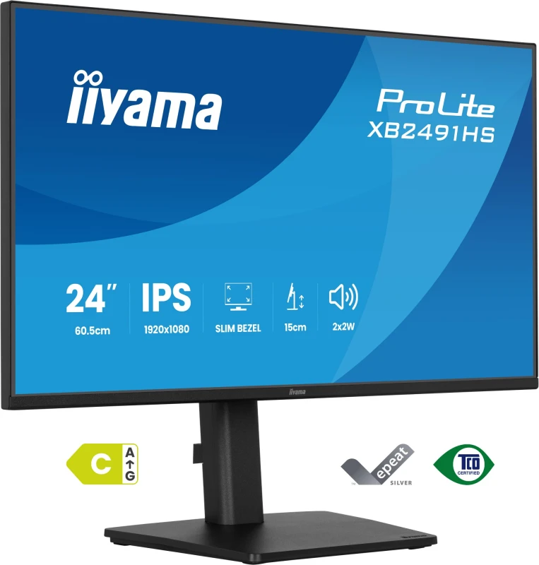 Image of iiyama ProLite XB2491HS-B1 computer monitor 60.5cm (23.8") 1920