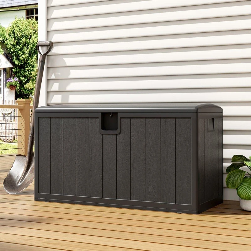 Image of Breeins 105-Gallon Outdoor Deck Box Black unisex One size