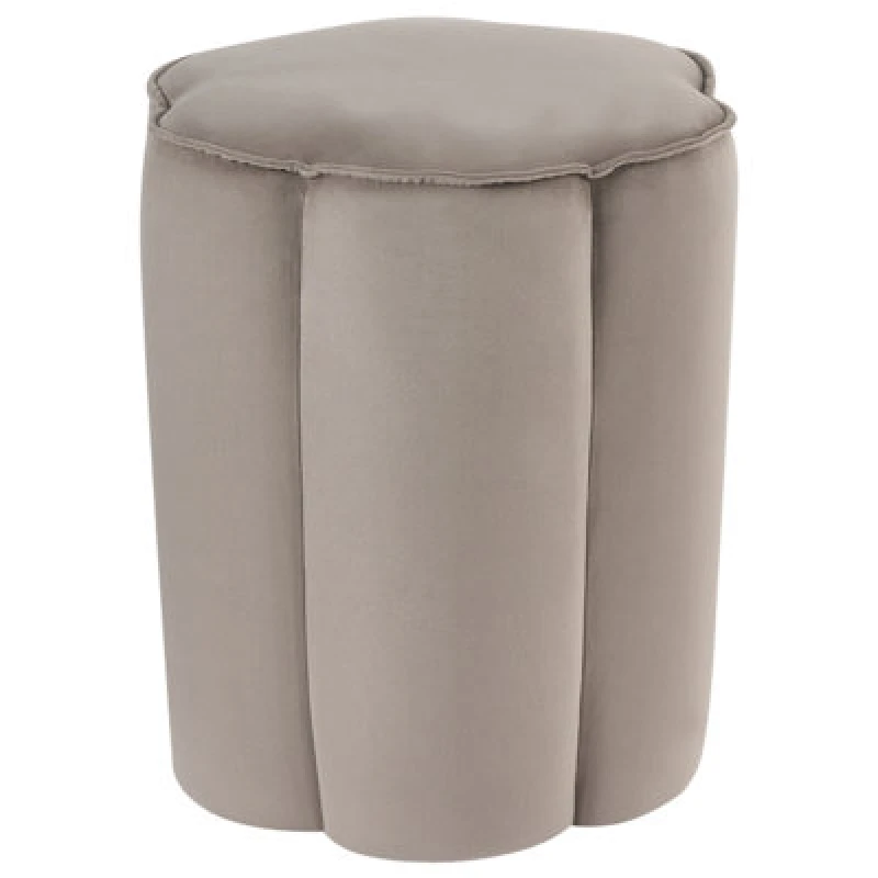 Image of Beliani Pouffe Tappen Velvet Taupe