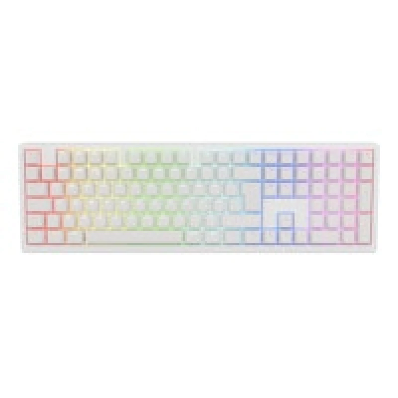Image of Ducky Zero 6108 Classic White Wireless Mechanical Keyboard Cherry M2XA
