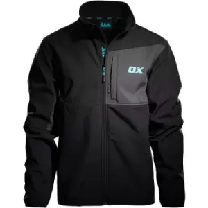 Image of Ox Tools - ox Softshell Jacket Black/Grey xx Large