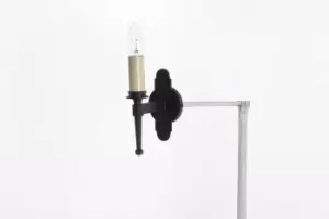 Image of Blenheim 1 Light Matt Black Wall Light