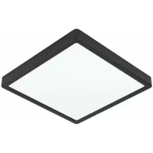 Image of Loops - Wall / Ceiling Light Black 285mm Square Surface Mounted 20W LED 3000K