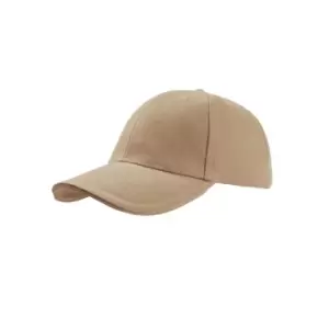 Image of Atlantis Liberty Sandwich Heavy Brush Cotton 6 Panel Cap (Pack Of 2) (One Size) (Khaki/Khaki)