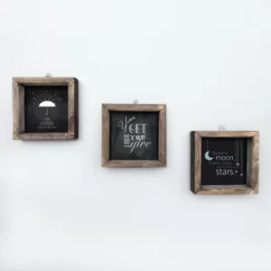 Image of UKZM016 Multicolor Decorative Framed MDF Painting (3 Pieces)