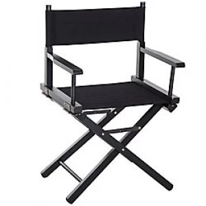 Image of HOMCOM Folding Chair Black Beech, Oxford Fabric 833-459BK