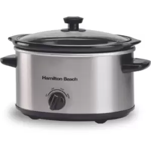 Image of Hamilton Beach - The Comfort Cook' 3.5L Silver Slow Cooker