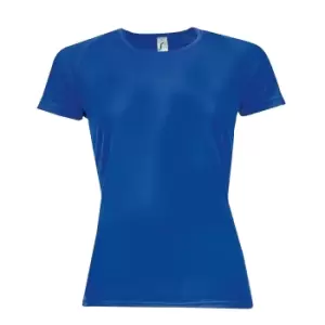 Image of SOLS Womens/Ladies Sporty Short Sleeve T-Shirt (L) (Royal Blue)