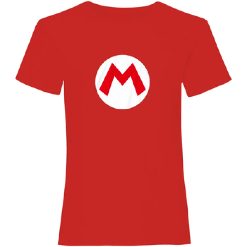 Image of Super Mario Logo T-Shirt Red male