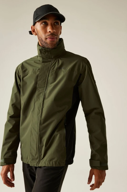 Image of Regatta Regatta Men 'Matt II' Waterproof Shell in Green Size: X-Small Green XS Male 5063516131540