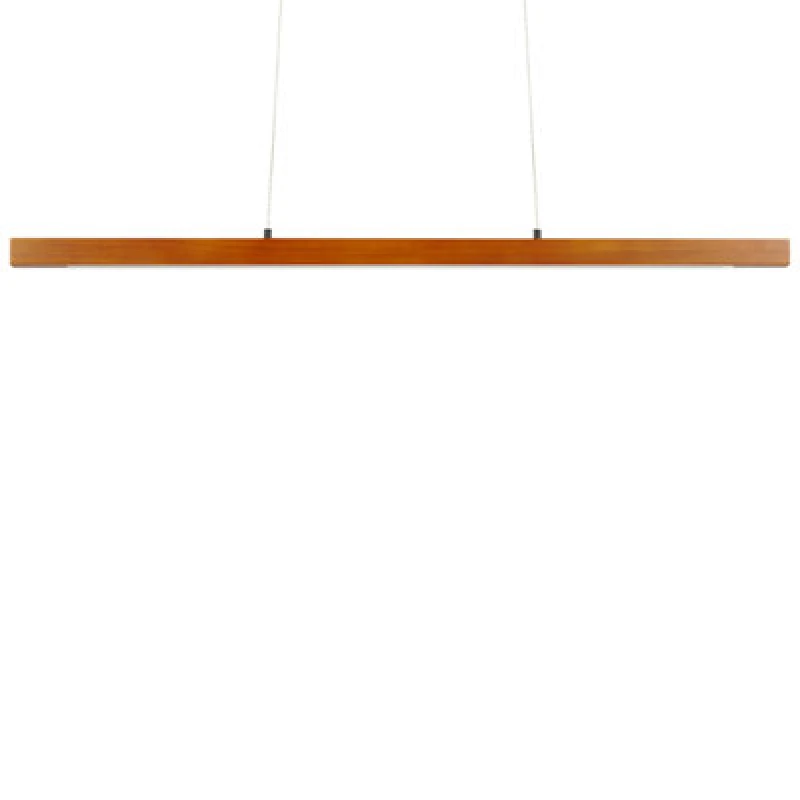 Image of Beliani LED Pendant Lamp Stewarts Oak Wood Dark Brown