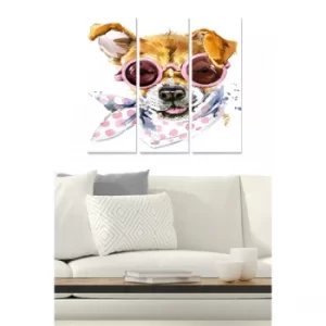 Image of MDF493599481 Multicolor Decorative MDF Painting (3 Pieces)