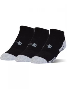 Image of Urban Armor Gear Mens Heatgear Tech No Show 3 Pack Socks Black