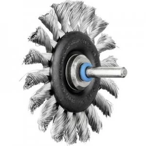 Image of PFERD HORSE round brush zopft 76 x 16mm wire thickness 0.35mm With shaft o 6mm 43702002 10 pc(s)