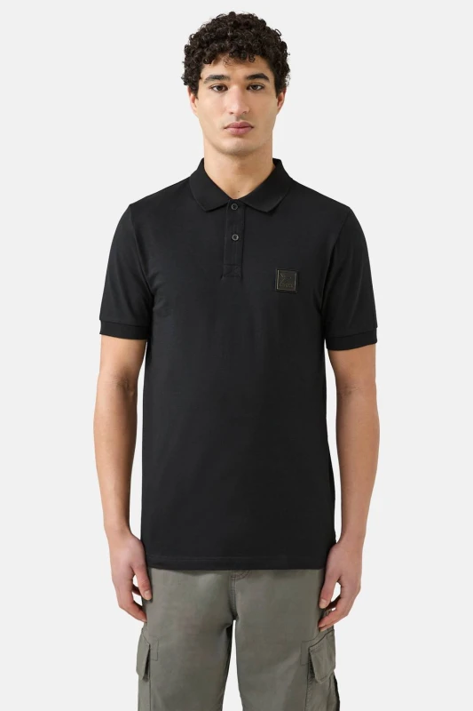 Image of Patrick Mens Harrison Polo in Black Size: Medium Black Male M