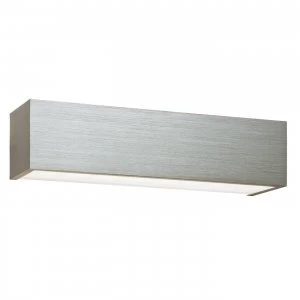 Image of 1 Light Indoor Wall Light Brushed Silver