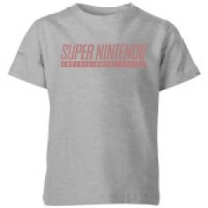 Image of Nintendo SNES Kid's T-Shirt - Grey - 3-4 Years